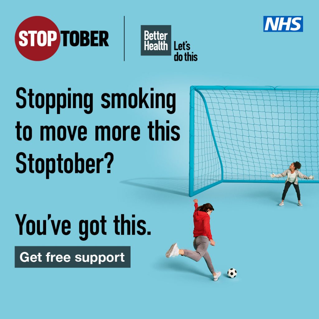 Stopping smoking to move more
this Stoptober? You've got this. Get free support